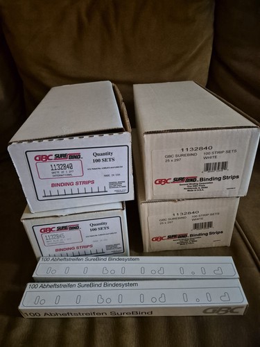 Gbc surebind binding strips - gbc,